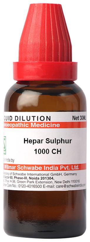 Dr Willmar Schwabe India Hepar Sulphur Dilution 1000 CH